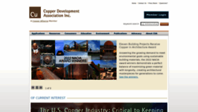 What Copper.org website looked like in 2022 (1 year ago)