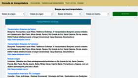 What Consultadetransportadora.com.br website looked like in 2022 (1 year ago)