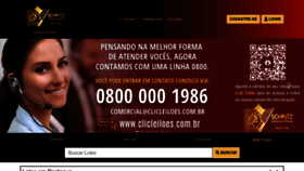 What Clicleiloes.com.br website looked like in 2022 (1 year ago)
