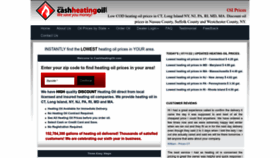 What Cashheatingoil.com website looked like in 2022 (1 year ago)