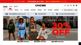 What Chicme.com website looked like in 2022 (1 year ago)