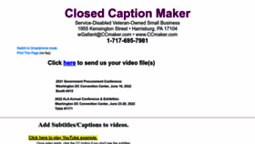 What Ccmaker.com website looked like in 2022 (1 year ago)