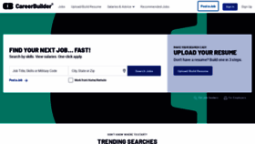 What Careerbuilder.com website looked like in 2022 (1 year ago)