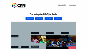 What Cari.com.my website looked like in 2022 (1 year ago)