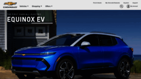 What Chevrolet.com website looked like in 2022 (1 year ago)