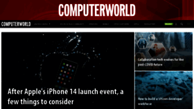 What Computerworld.com website looked like in 2022 (1 year ago)