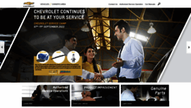 What Chevrolet.co.in website looked like in 2022 (1 year ago)