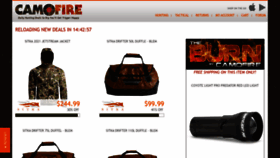 What Camofire.com website looked like in 2022 (1 year ago)