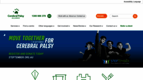 What Cerebralpalsy.org.au website looked like in 2022 (1 year ago)