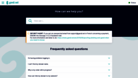 What Contact.gandi.net website looked like in 2022 (4 years ago)