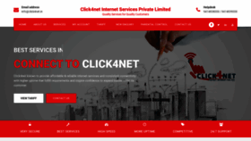 What Click4net.in website looked like in 2022 (1 year ago)