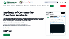 What Communitydirectors.com.au website looked like in 2022 (1 year ago)