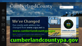 What Cumberlandcountypa.gov website looked like in 2022 (1 year ago)