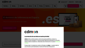 What Cdmon.com website looked like in 2022 (1 year ago)
