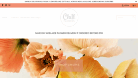 What Chillflowers.com.au website looked like in 2022 (1 year ago)