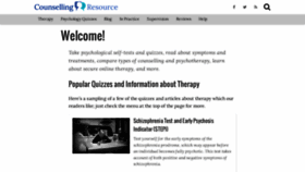 What Counsellingresource.com website looked like in 2022 (1 year ago)