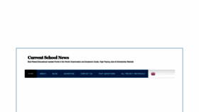 What Currentschoolnews.com website looked like in 2022 (1 year ago)