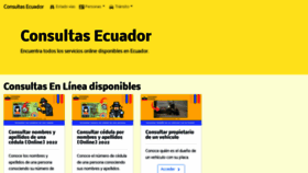 What Consultasecuador.com website looked like in 2022 (1 year ago)