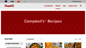 What Campbellskitchen.com website looked like in 2022 (1 year ago)