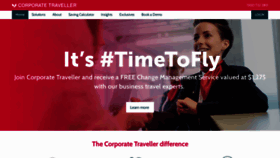 What Corporatetraveller.com.au website looked like in 2022 (1 year ago)