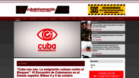 What Cubainformacion.tv website looked like in 2022 (1 year ago)