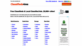 What Classifieds4me.com website looked like in 2022 (1 year ago)