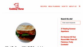 What Cookingchew.com website looked like in 2022 (1 year ago)