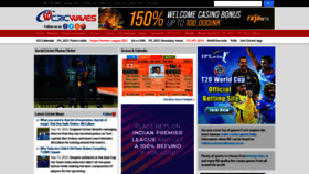 What Cricwaves.com website looked like in 2022 (1 year ago)