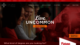 What Cuaa.edu website looked like in 2022 (3 years ago)