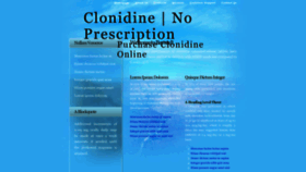 What Clonidine.click website looked like in 2022 (1 year ago)