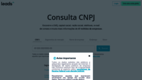What Consultacnpj.com website looked like in 2022 (1 year ago)