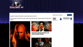 What Cinema10.com.br website looked like in 2022 (1 year ago)