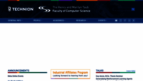 What Cs.technion.ac.il website looked like in 2022 (3 years ago)