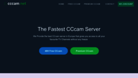 What Cccam.net website looked like in 2022 (1 year ago)