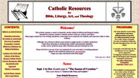 What Catholic-resources.org website looked like in 2022 (1 year ago)