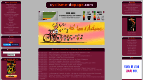 What Cyclisme-dopage.com website looked like in 2022 (1 year ago)