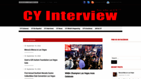 What Cyinterview.com website looked like in 2022 (1 year ago)