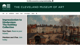 What Clevelandart.org website looked like in 2022 (1 year ago)