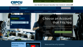 What Cefcu.com website looked like in 2022 (1 year ago)