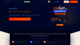 What Codingninjas.com website looked like in 2022 (1 year ago)