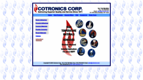 What Cotronics.com website looked like in 2022 (1 year ago)