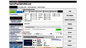What Cypruspropertyforsale.com website looked like in 2022 (1 year ago)