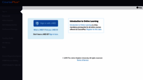 What Courseplus.jhu.edu website looked like in 2022 (1 year ago)
