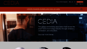 What Cedia.org website looked like in 2022 (1 year ago)