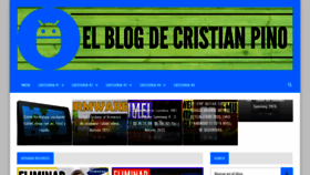 What Cristianpino.com website looked like in 2022 (1 year ago)