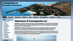 What Canariaposten.no website looked like in 2022 (1 year ago)