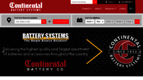 What Continentalbattery.com website looked like in 2022 (1 year ago)