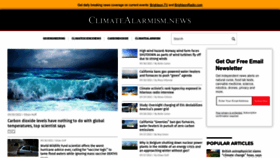 What Climatealarmism.news website looked like in 2022 (1 year ago)