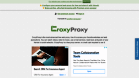 What Croxyproxy.net website looked like in 2022 (1 year ago)
