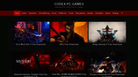 What Codexpcgames.com website looked like in 2022 (1 year ago)